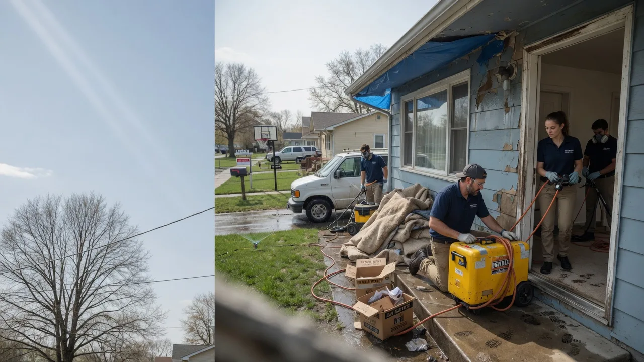 Basement Flood Cleanup in Edwardsport, IN near me